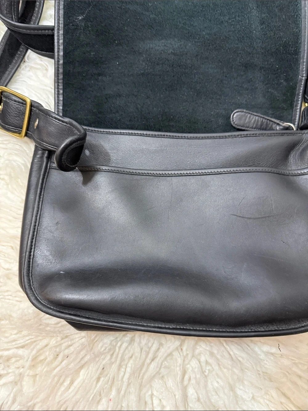 Coach 9951 Patricia Legacy Black Leather Crossbody Shoulder Bag